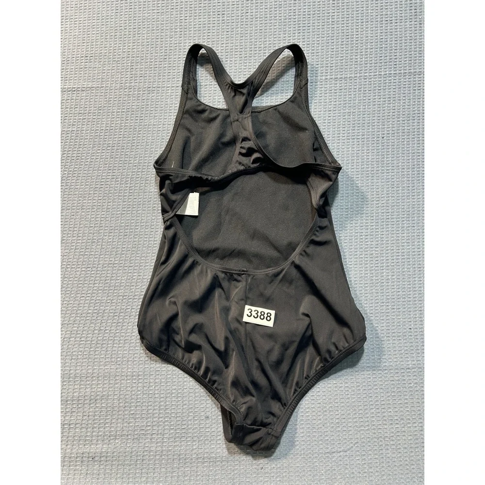 Nike One Piece Swimsuit  acerback Performance Girls Medium Black